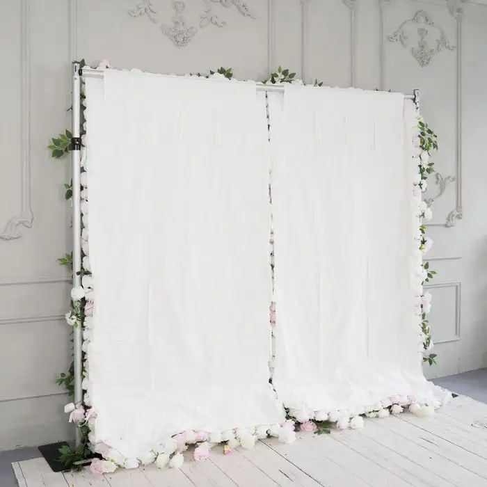 3D роскошные розовые белые розы пионы зеленые листья Искусственные Стены