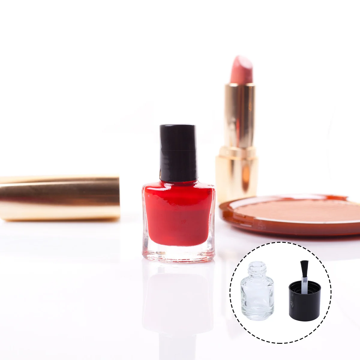 

Nail Polish Bottles Empty Bottle Refillable Clear Brush Container Oil Travel Pen Applicator Cuticle Pump Remover Liquid Vial