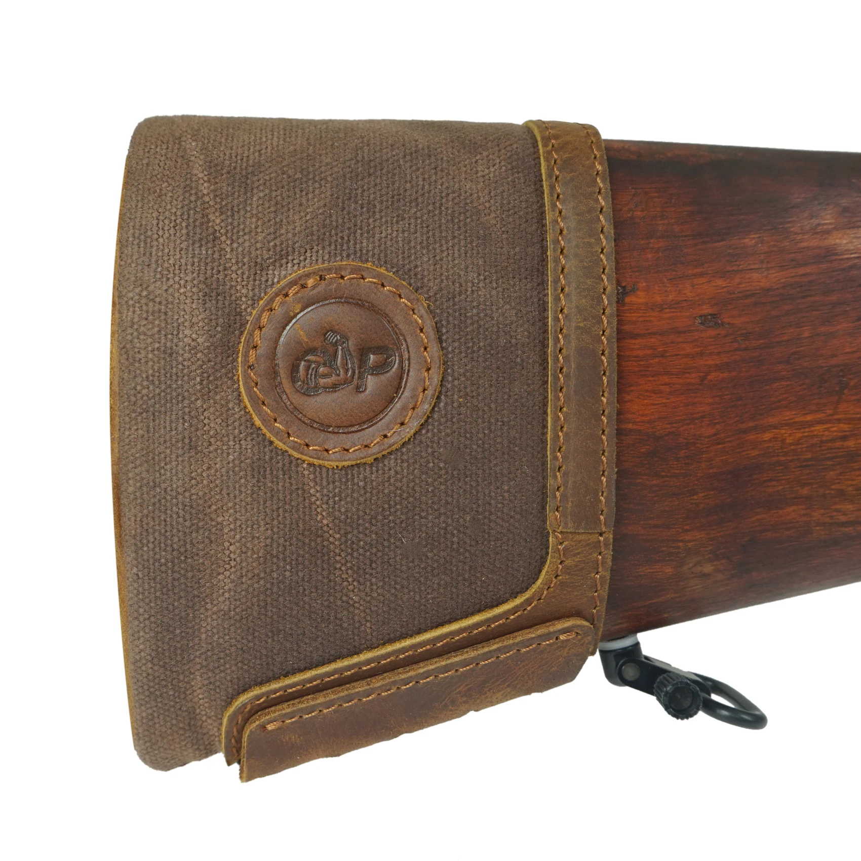 

Hunting Canvas Leather Rifle Buttstock Gun Recoil Pad Easy Slip On & Off Shotgun Protector Cover