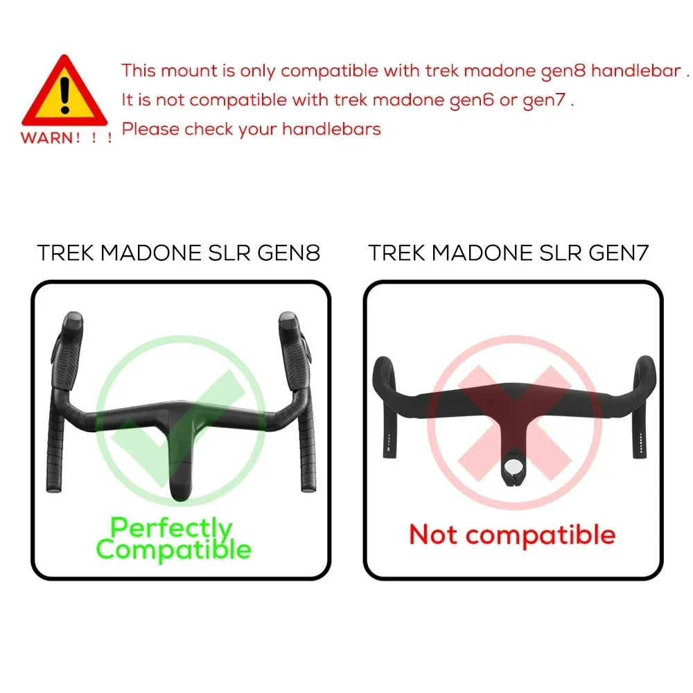 Фото Встроенный кронштейн для велокомпьютера на руль для TREK Madone SLR GEN8, совместимый с Gopro/GPS/Garmin/Bryton/Wahoo, из алюминиевого сплава №5