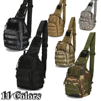 outdoor mens tactical shoulder bag men hiking multi pocket nylon military hunting camping fishing molle army trekking chest bags