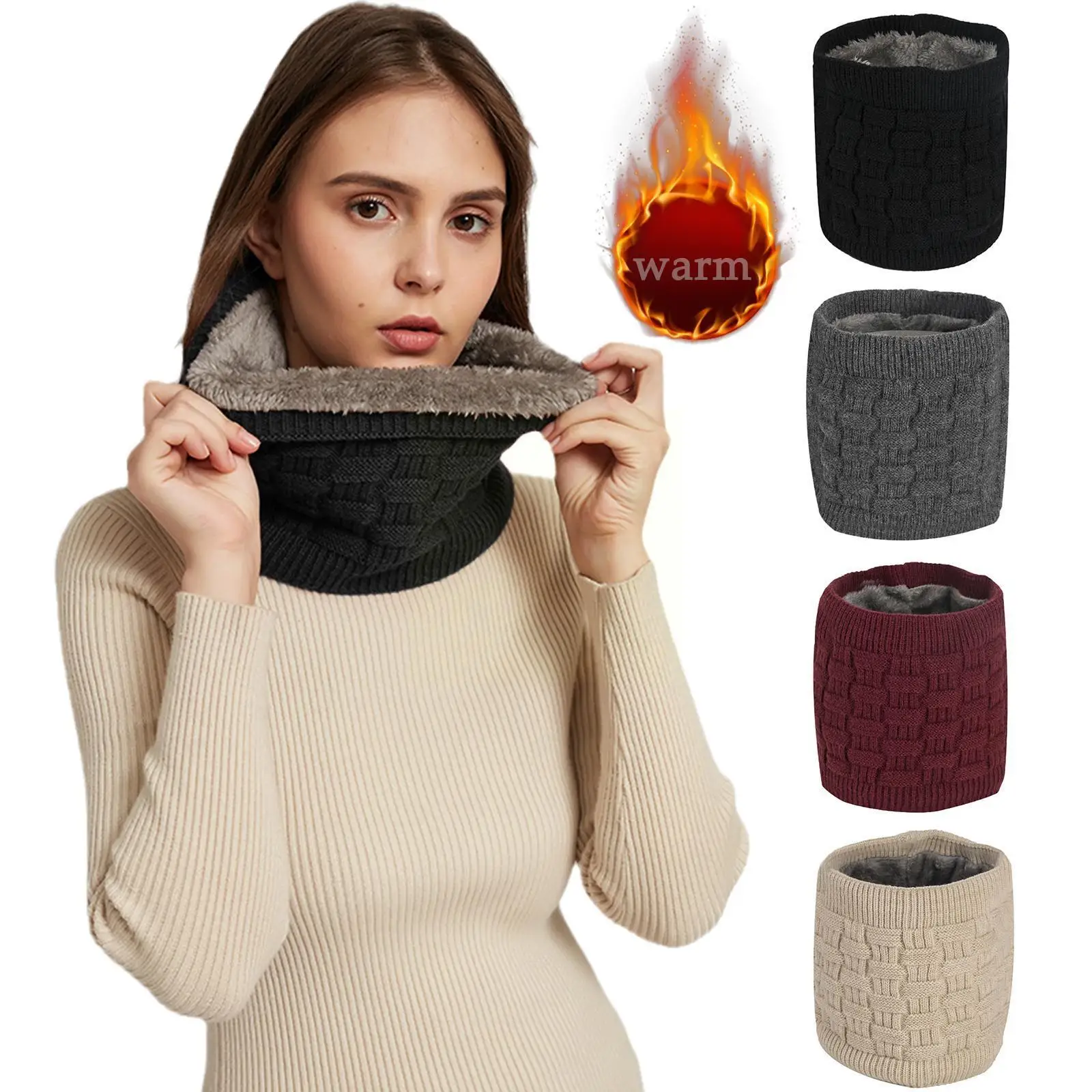 

Зимний женский шарф с подогревом и электроподогревом, T2z7