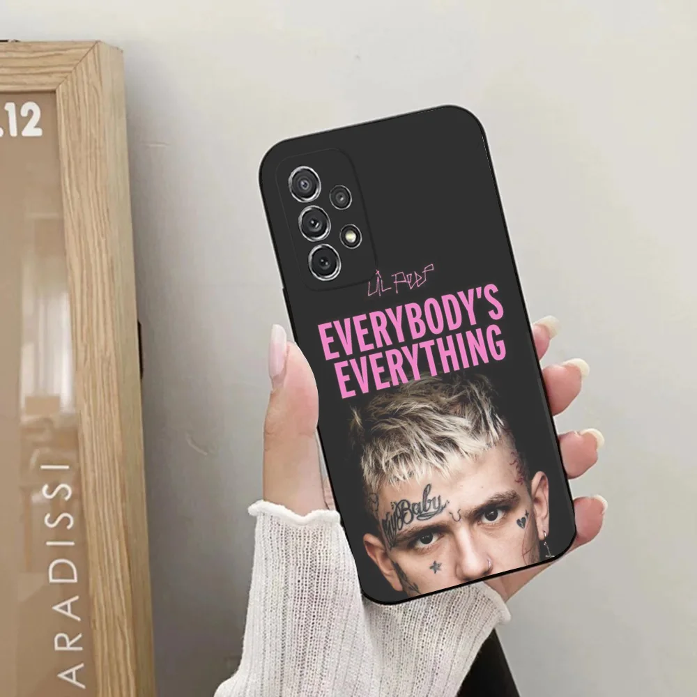 Чехол для телефона Samsung Galaxy A20 A21s A22 A31 A32 A52 A53 A72 73 A80 A91Soft L-Lil Peep crybaby Black Cover