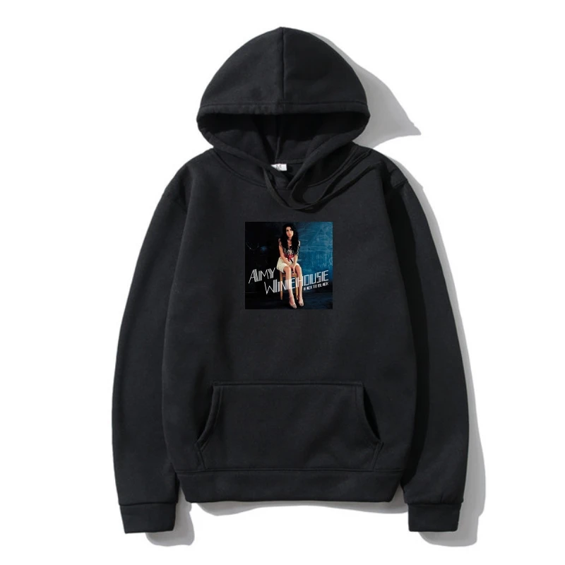 

Hoody Amy Winehouse Back to Black Famous Singer Outerwear Womens Style