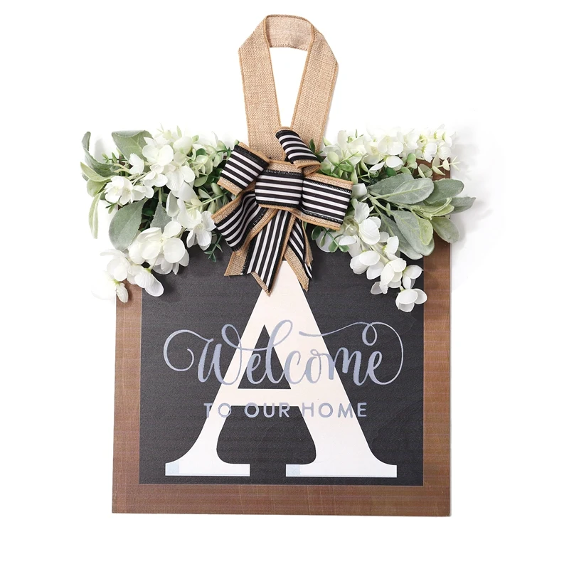 

Year Round Front Door Wreath,16 Inch Farmhouse Wreath,Spring Wreaths For Front Door Outside Hanger Decor