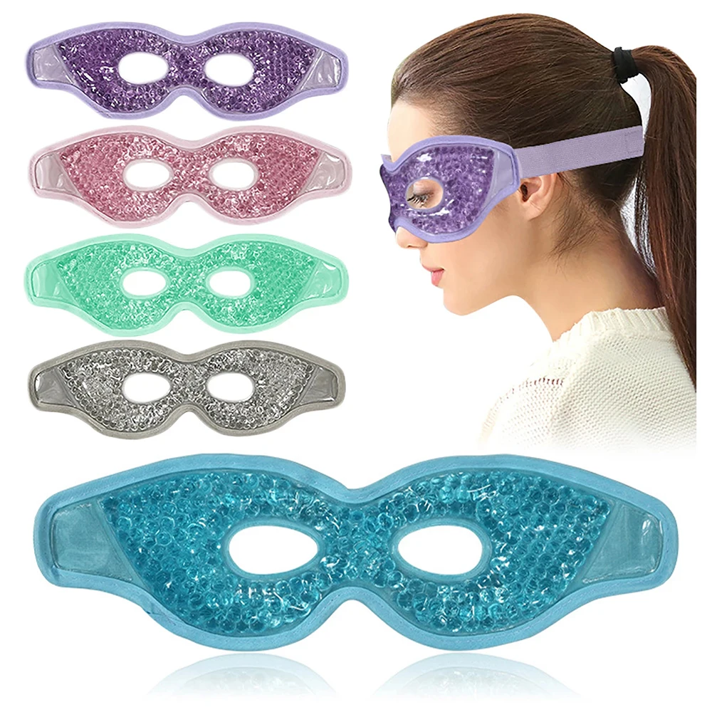 

2023 Eye Mask Gel Cooling Eye Sleep Mask Ice Cold Compress Puffy Eyes Dry Eyes Beauty Sleeping Mask Relaxing Eye Massager