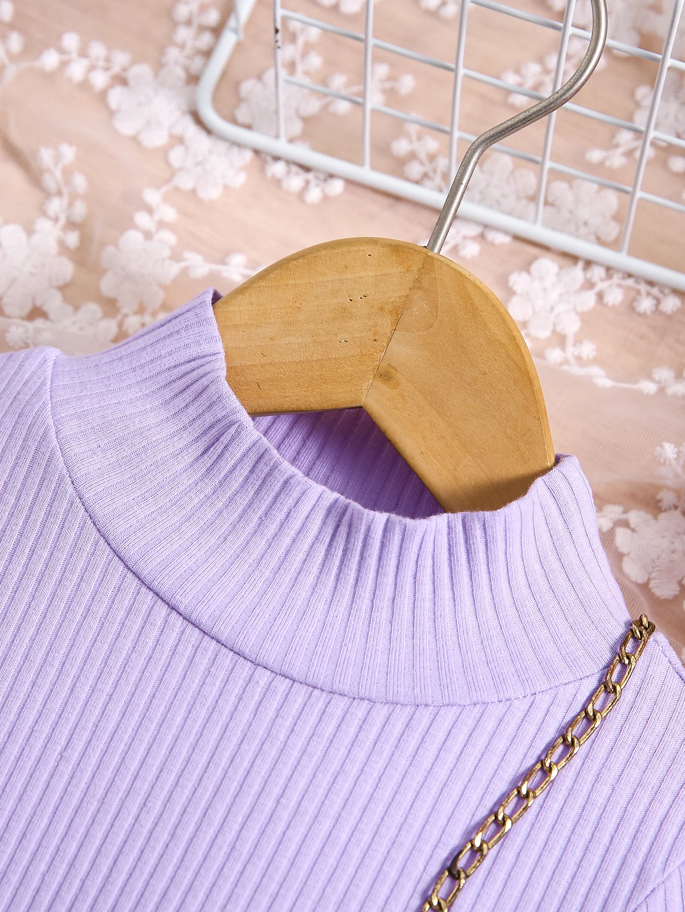 Милый цветной топ с воротником-хомутом для девочек несколькими пуговицами и