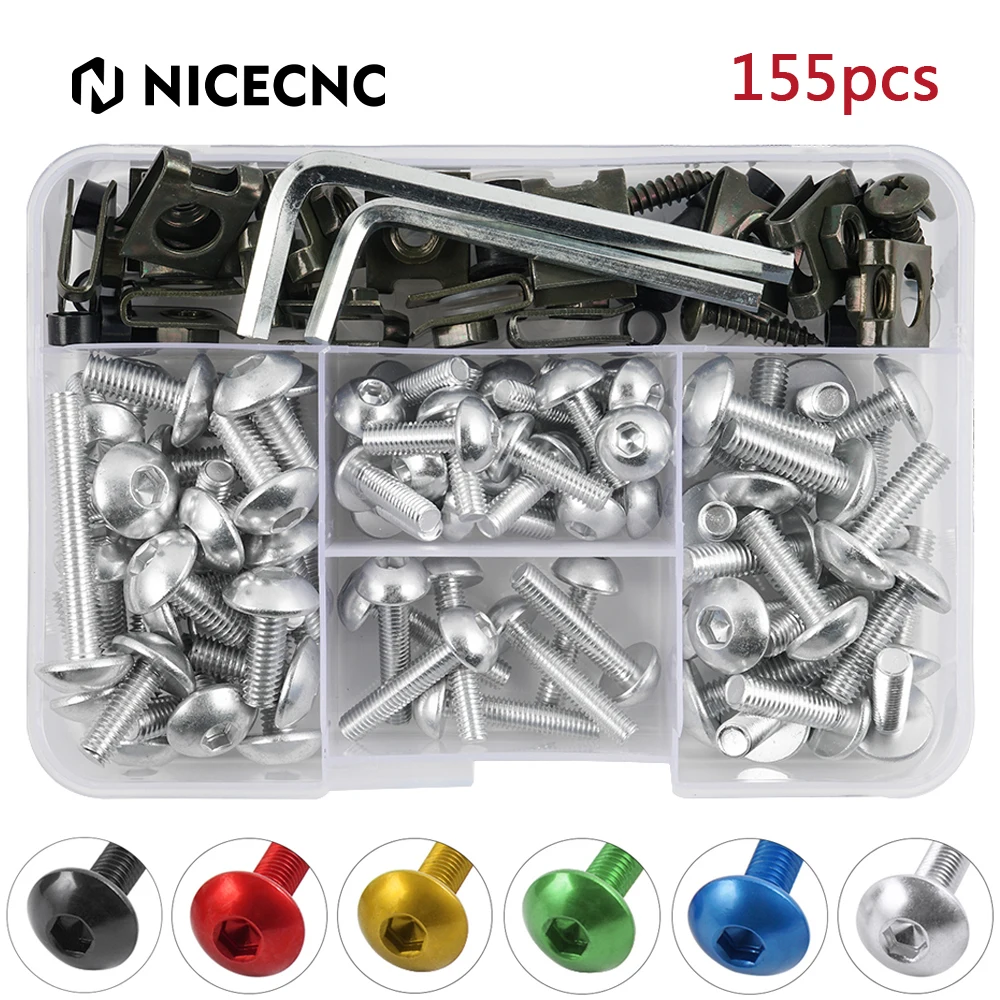 

155PCS Universal Motorcycle Bodywork Fairing Bolts Kit for BMW S1000RR 2009-2020 S 1000 RR Sport 2015 2016 2017 2018 2019 2020