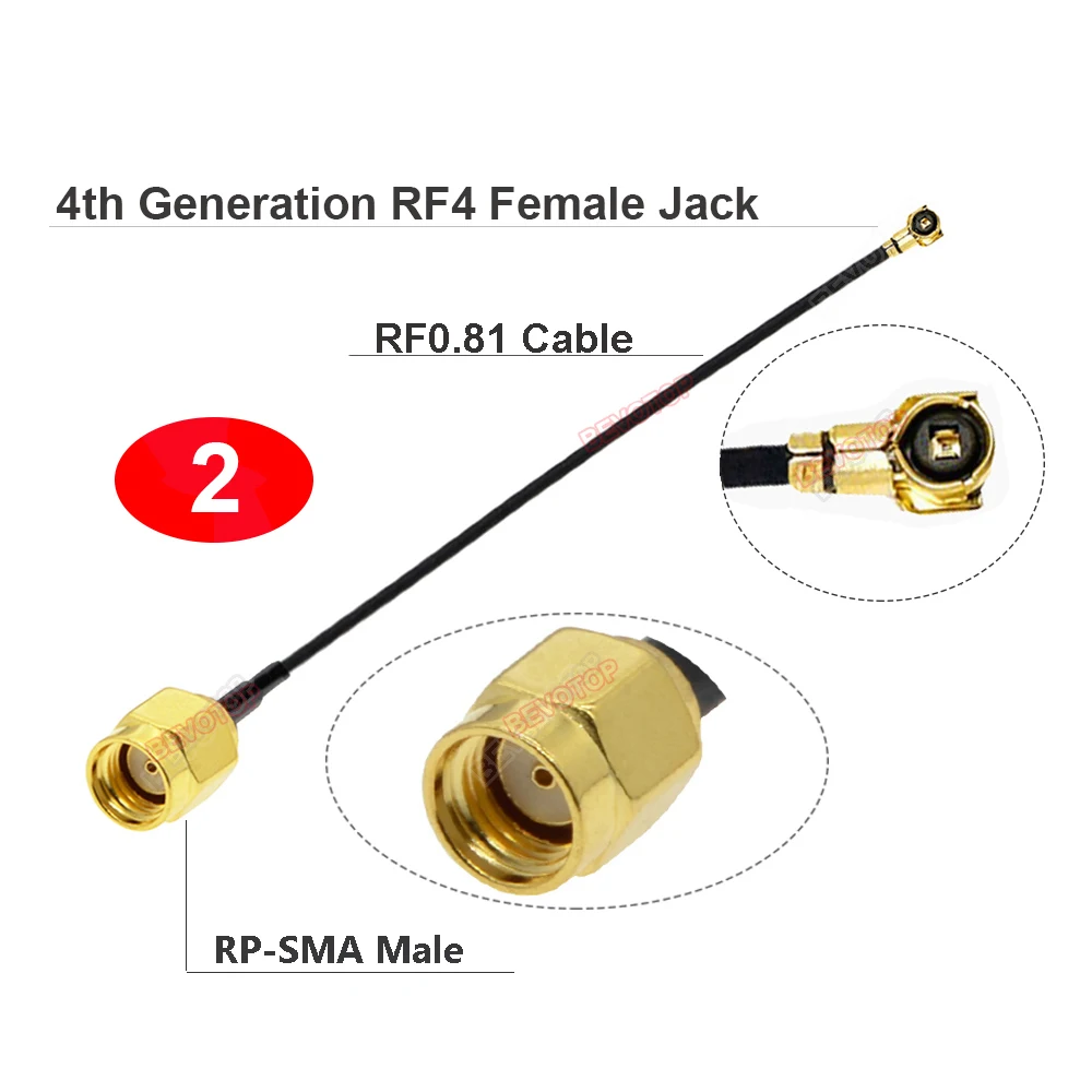 

1 шт./лот 4-го поколения RF4 «мама» к RP-SMA/SMA «папа» WIFI антенна косичка перемычка RF0.81 RG0.81 удлинительный радиочастотный кабель