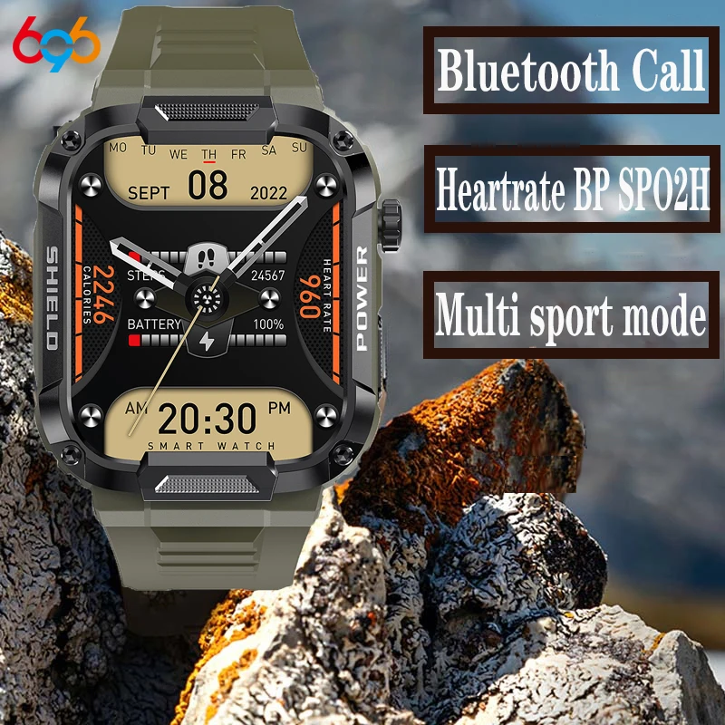 

Blue Tooth Call Smart Watch Waterproof 400mAh Heartrate Monitor Remind Music Sports Voice Assistant Smartwatch For IOS Android