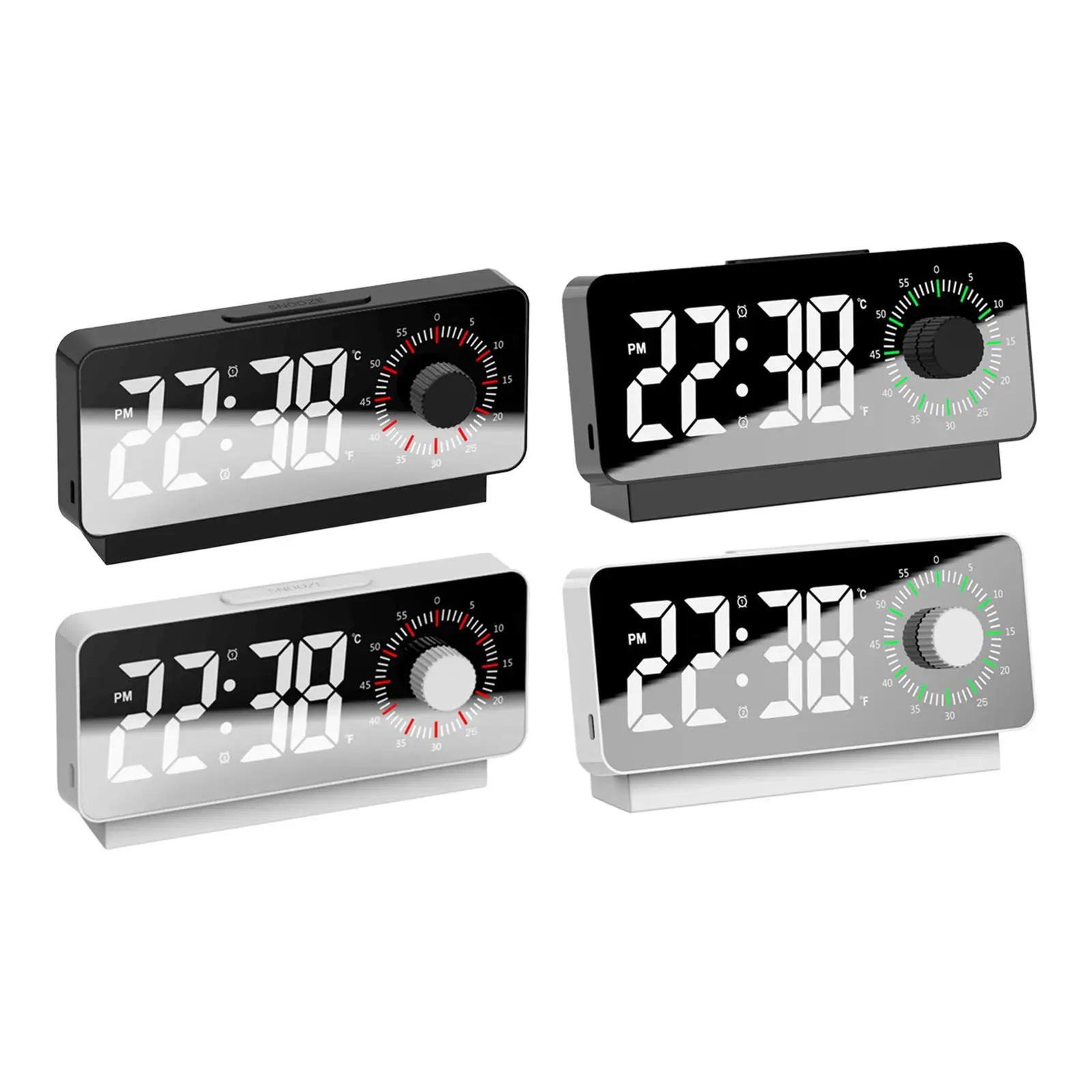 With Timer Bedside Clock Usb Powered Large Display Multiple