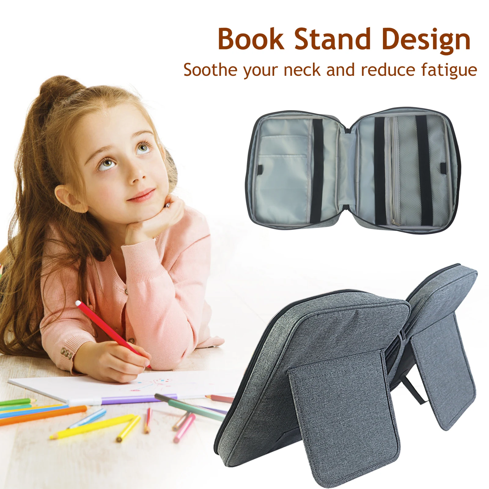 

Сумка для хранения книг из полиэстера, водонепроницаемый тоут для книг, учебная подставка, Многофункциональный прочный полезный аксессуар ...