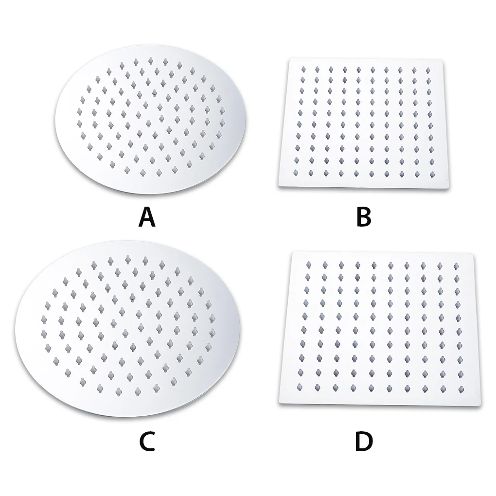 

Насадка для душа из нержавеющей стали, насадка для душа высокого давления, силиконовая, с защитой от ржавчины, круглая, 8 дюймов