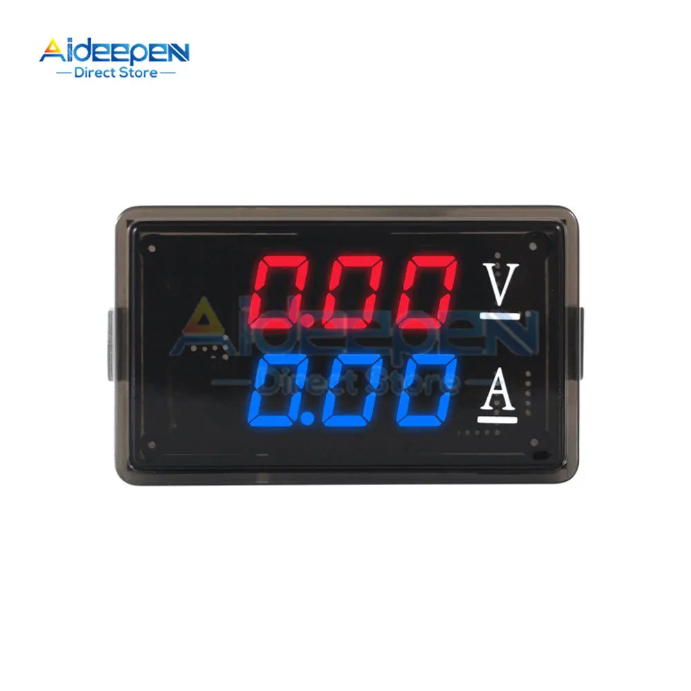 

DC 0-100 В 10A двойной дисплей вольтметр амперметр 0,28 дюйма светодиодный цифровой дисплей детектор напряжения и тока тестер автомобильный монитор инструмент