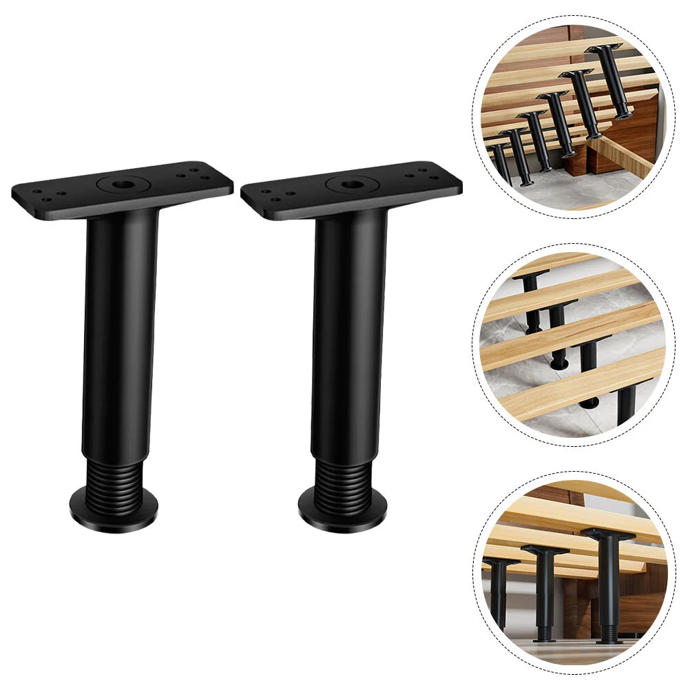 

2pcs Bed King Size Bed Frames Adjustable Height Bed Frame Support Leg (Adjustable Range 5.11 to 8.66in)