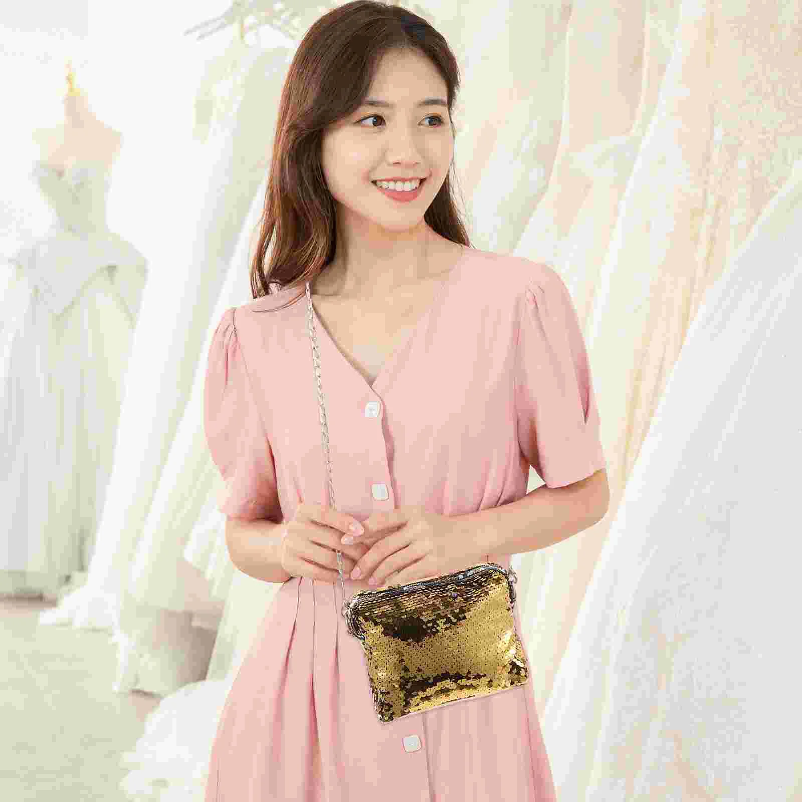 Женская сумка-кошелек-клатч Женские сумки через плечо Messenger с блестками Miss Tote