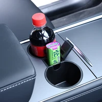 center console cup holder insert for tesla model 3 y 2021 silicone interior slot slip drink limiter car accessories