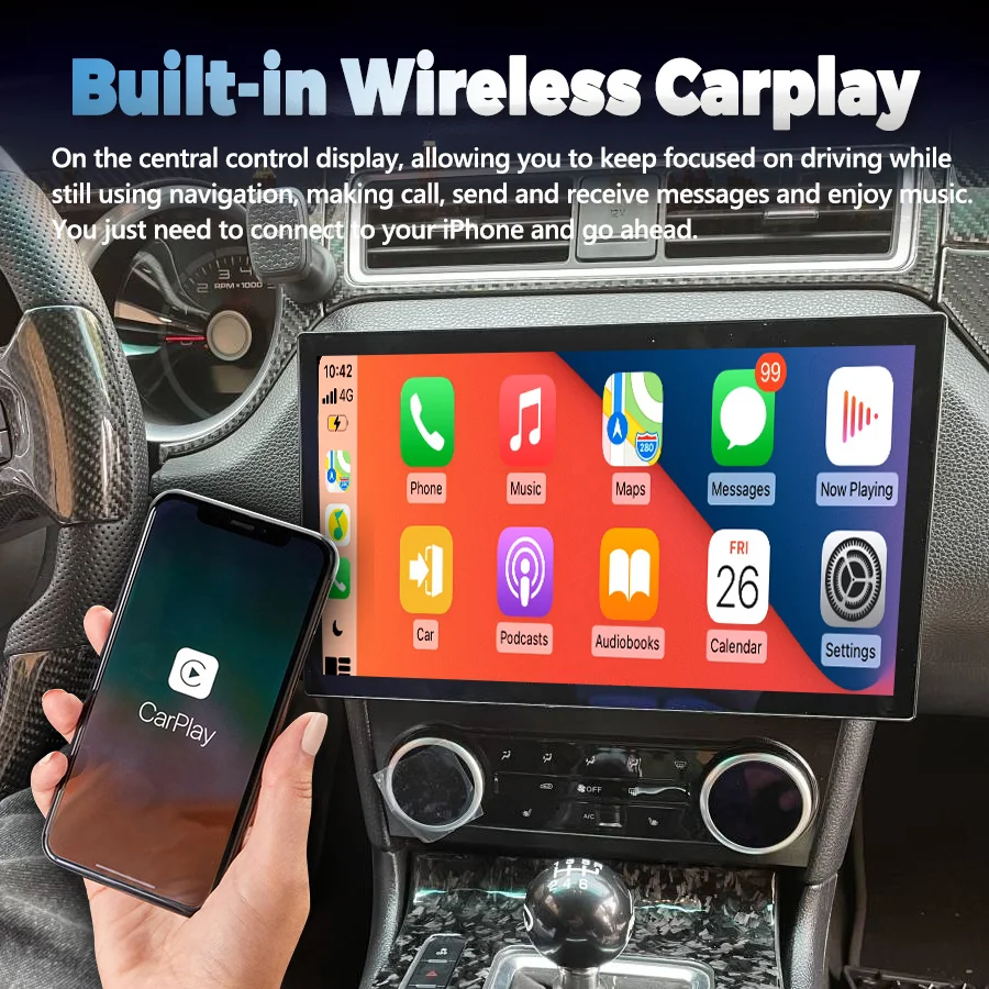 13 3-дюймовый Android QLED экран для Ford Mustang 2010-2014 автомобильный радиоприемник