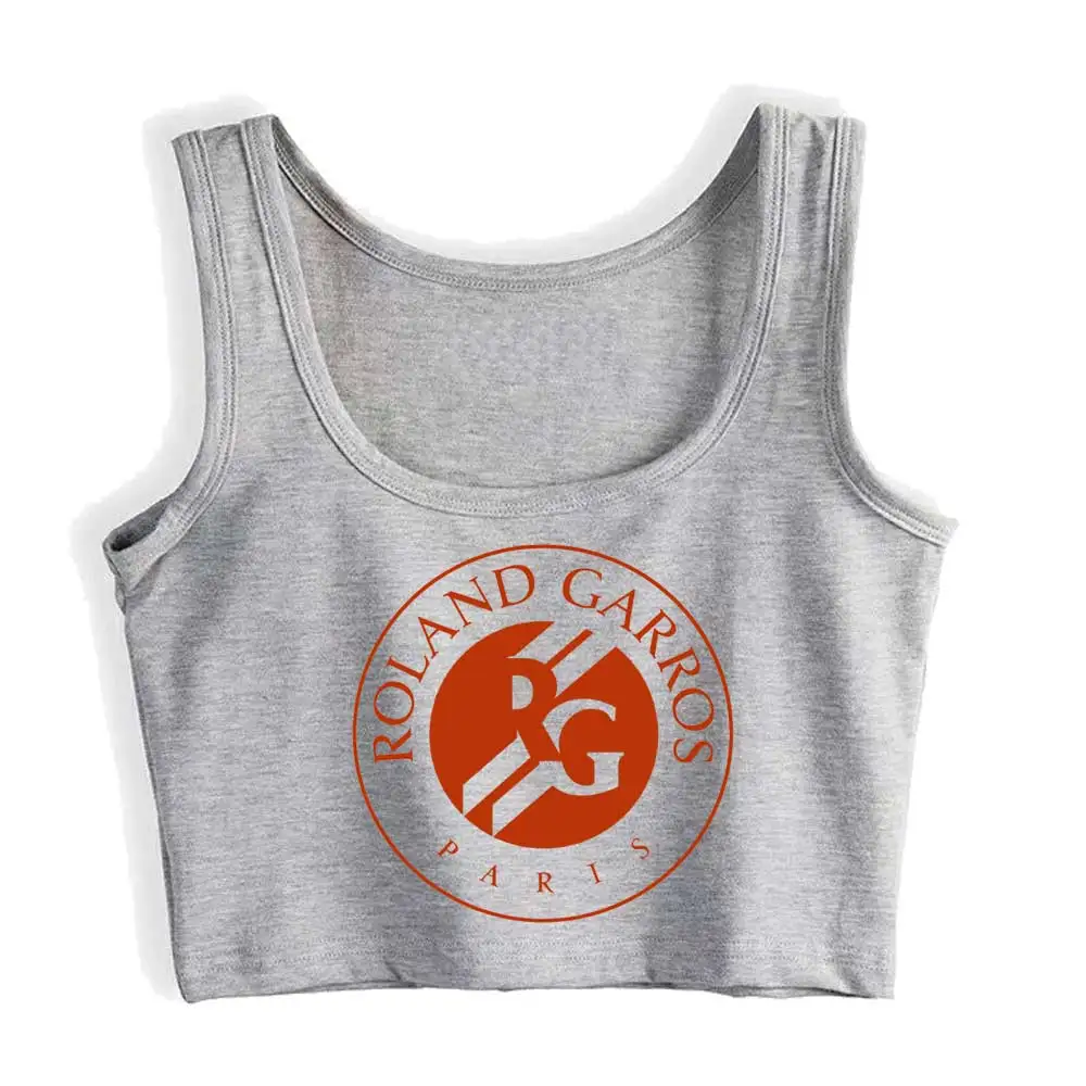 Женский спортивный топ с принтом Roland Garros |