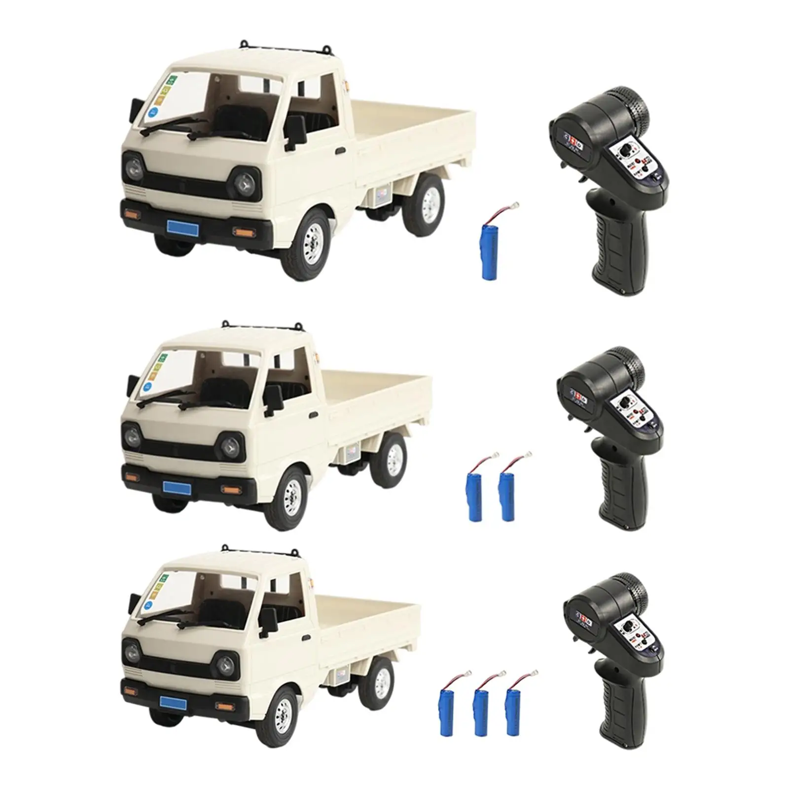 Комплект 1 WPL D12 Mini RC Truck Car 1/16 Scale 4WD 130 Motor
