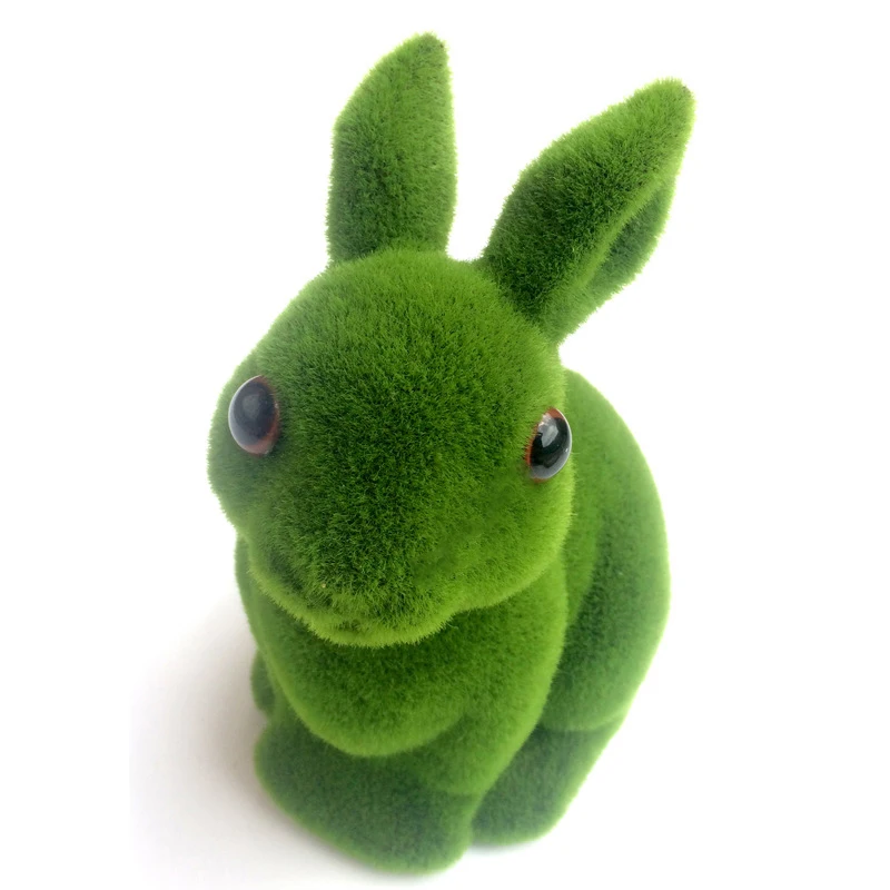 

Пасхальный пушистый кролик, украшение для сада, искусственный МХ, кролик, пасхальный декор, статуэтки украшение для стола