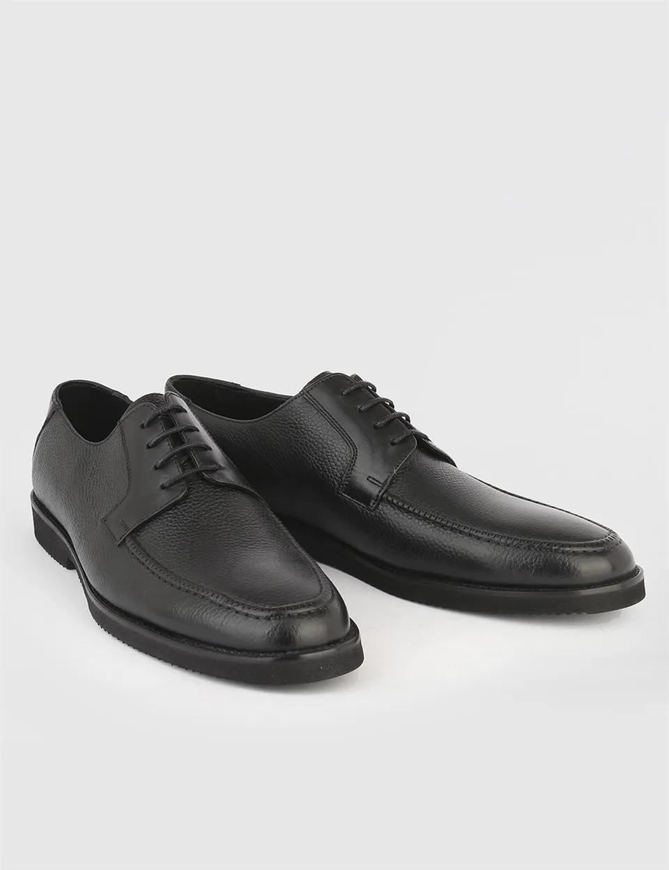 

ILVi-Genuine Leather Handmade Tammi Black Leather Men's Derby Shoe Men Shoes 2021 Fall/Winter