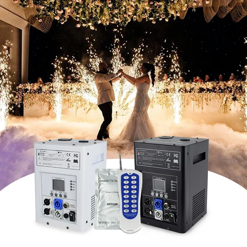 

Guangzhou Wedding Electric Cold Fountain Fire Works Pyro Spark 3m Flame Machine Pro DMX