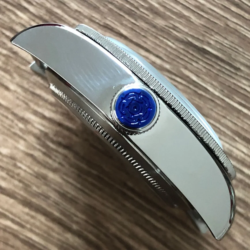 41mm Men's Watch Case Accessories Sapphire Glass Brushed Steel Case for ETA 2824 Mechanical Movement for 30.5mm Dial