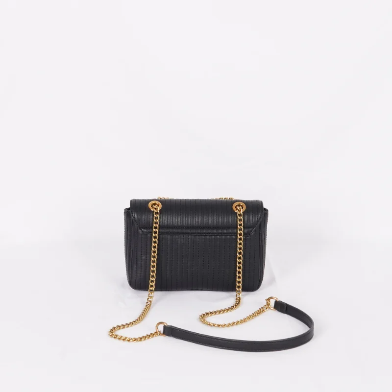 2023 Brand Design Striped Thread Women's Shoulder Bag Simple Pu Leather Small Flap Bag Chain Crossbody Bag Female Messenger Bag