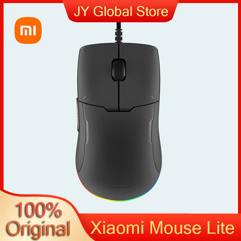 

Xiaomi Wireless Mouse Lite with RGB Light 220 IPS 6200 DPI Ergonomic Optical Mice Mi Gaming Mouses For Laptop Computer Mouse