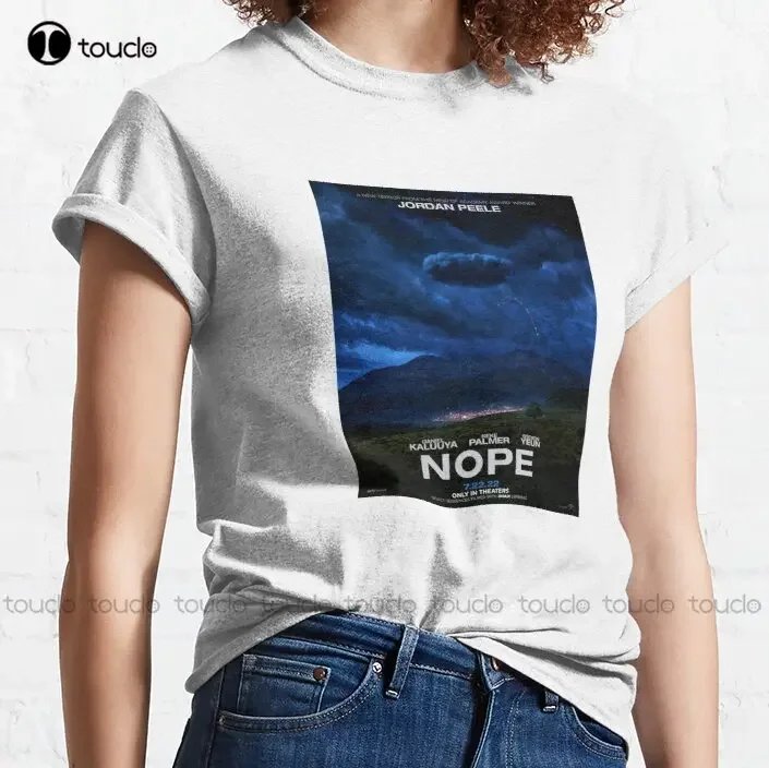 Футболка Nope Movie от Jordan-Peele Essential футболки для мужчин с графикой на заказ взрослых и