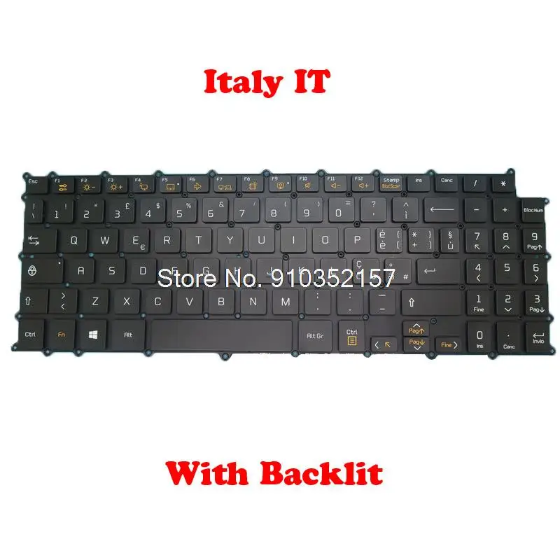 Клавиатура с подсветкой IT PO для LG 15Z980 15ZD980 LG15Z98 SG-90920-2IA SN3870BL AEW 73949834 Италия SG-A9740-2PA