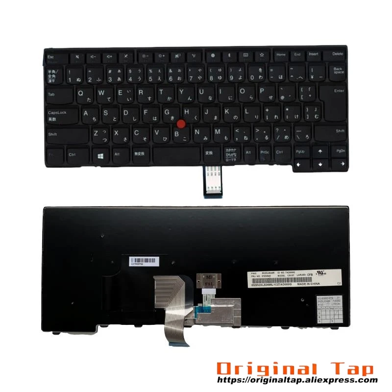 Японская клавиатура JP для Lenovo Thinkpad L470 01EN499 01EN539