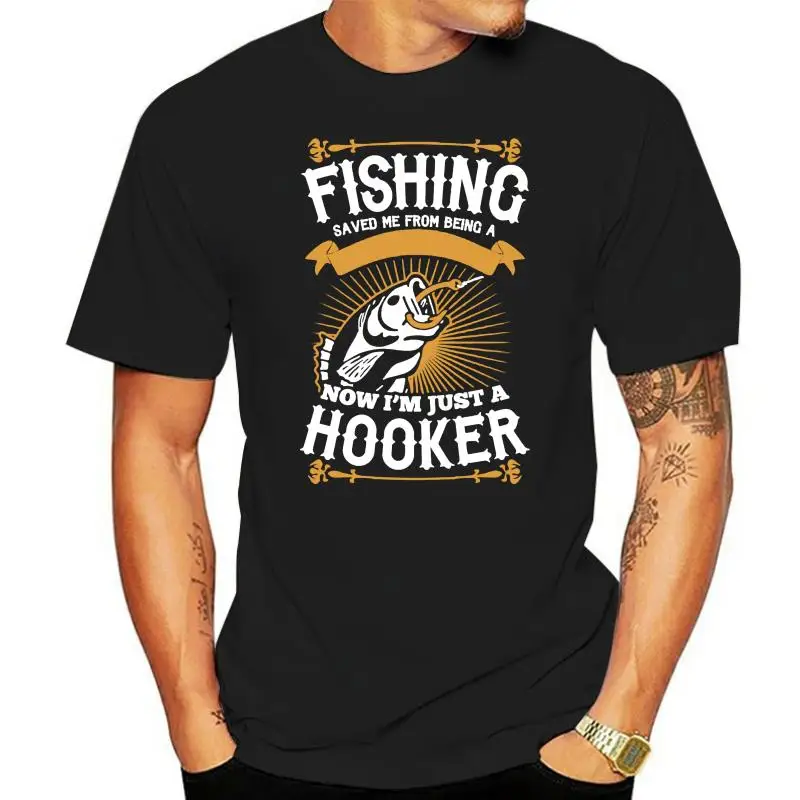 

Men T Shirt Fishing Saved Me From Becoming Pornstar Women tshirt