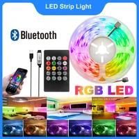 usb led strip for room decoration rgb neon lights bluetooth app control music sync 5050 light bar tv background tape for bedroom