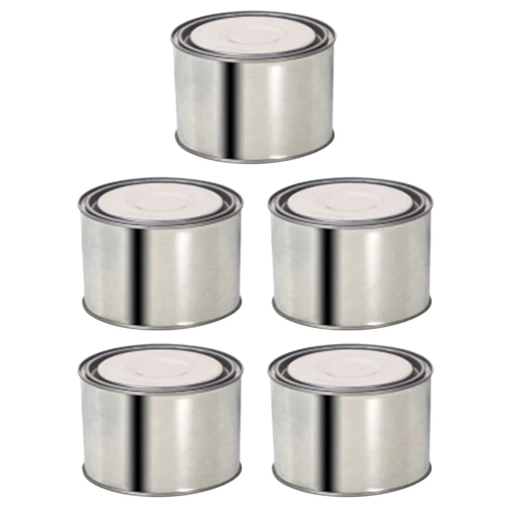 

Tin Can Metal Cans Kitchen Round Steering Pails Buckets Power Containers Oil Bucket Reservoir Empty Canisters Storage Lid Set