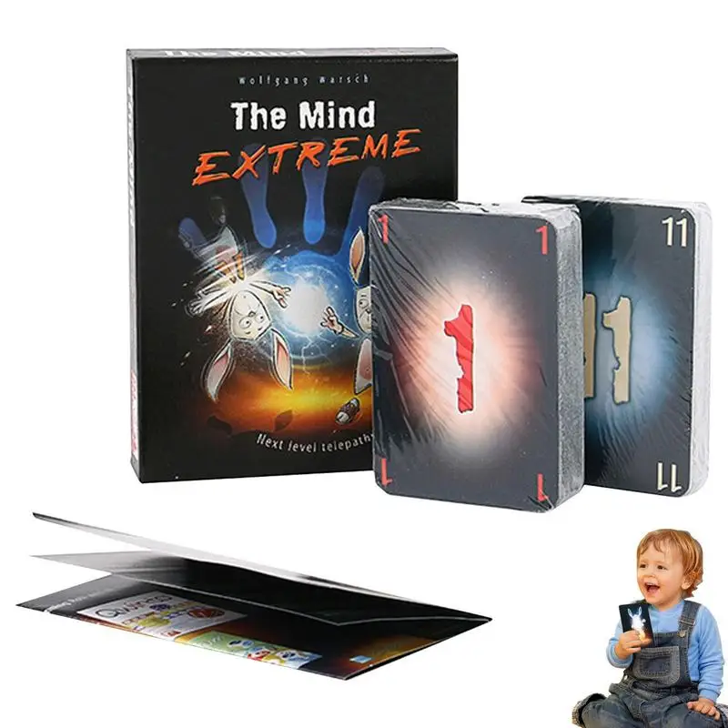 

The Mind Board Games 2-4 Players Team Experience Strategy Playing Cards Game For Kids Adults Gifts Home Party Fun Entertainment