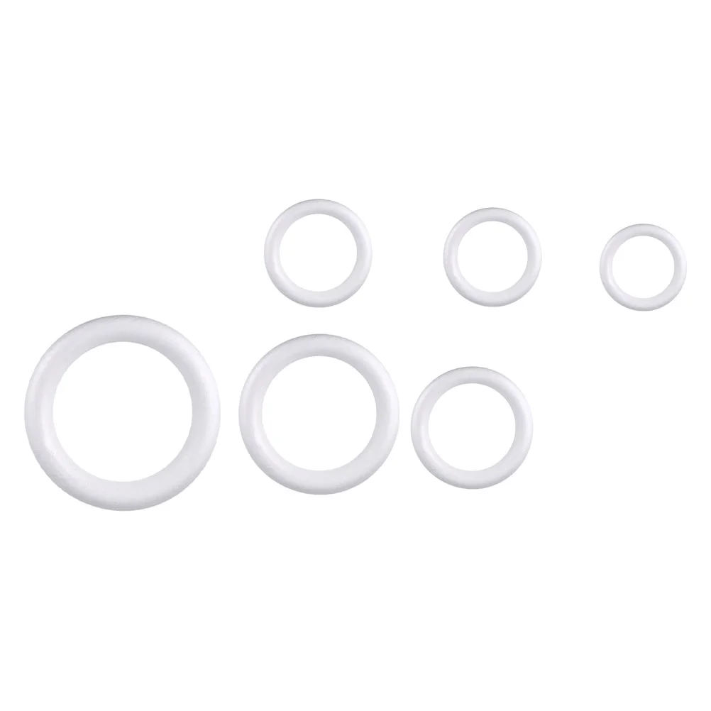 

Wreath Ring Craft Styrofoam Smooth Round Wire Rings Shape Circles Circle Flat Frame Christmas Forms