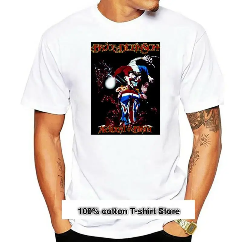 

Camiseta estampada de BRUCE DICKINSON, prenda de vestir, con estampado de accidente al nacimiento, DTG, tallas S a 6XL
