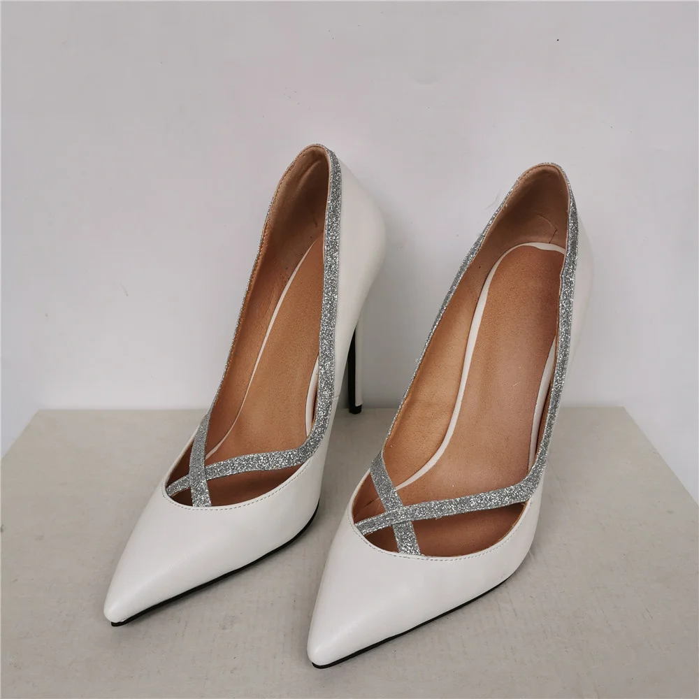 

Teng Easy Reach Fashion High Heels Pumps Shoes Woman Elegant Sexy Pointed Toe White Heels Office Wedding Party Shoes Lady Heels