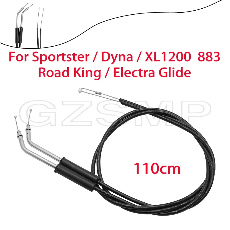 

Аксессуары для мотоциклов, трос дроссельной заслонки для Harley Sportster XL1200 883 Dyna Road King Electra Glide