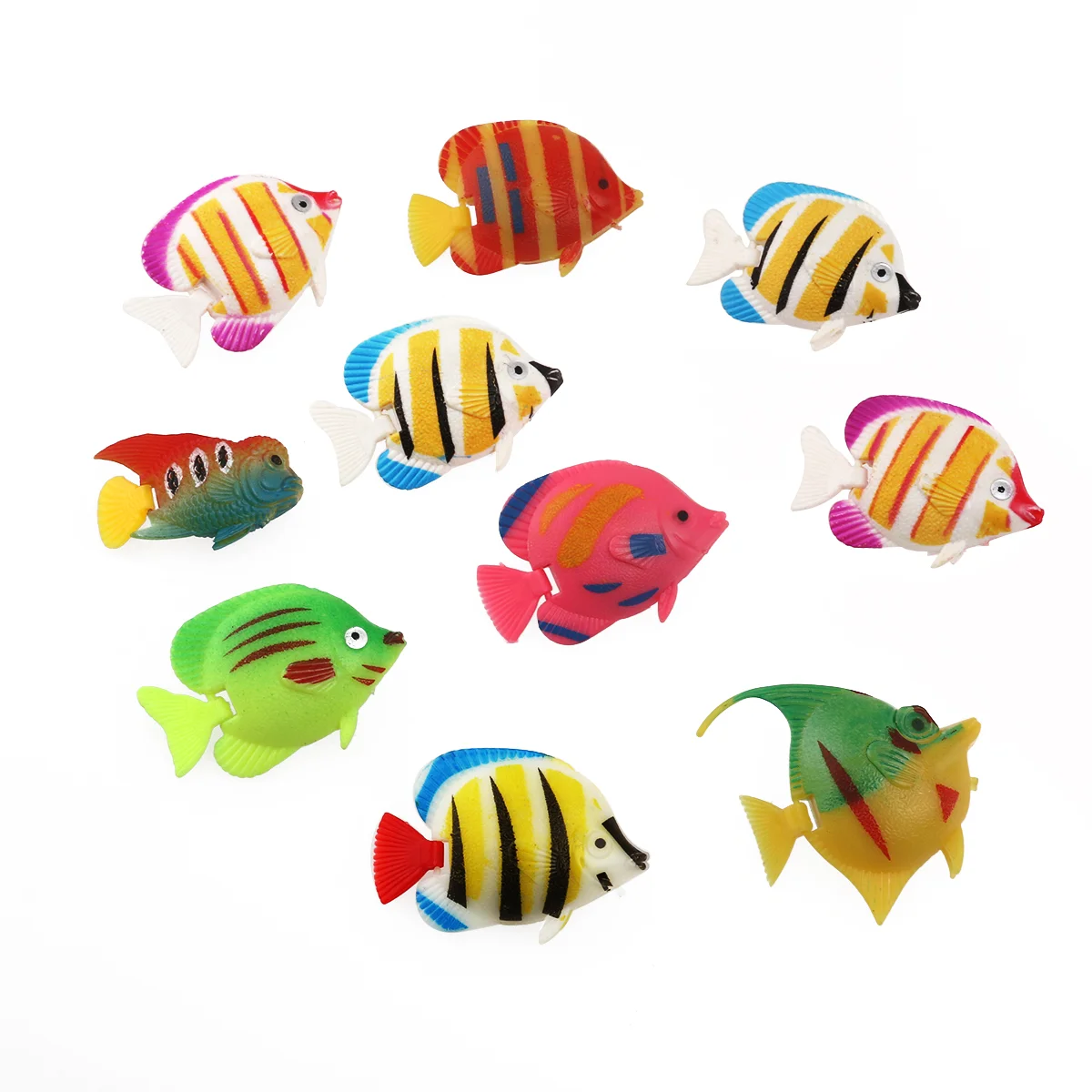 

Artificial Aquarium Floating Tank Fake Fishes Moving Ornament Decorations Tropical Figures Toy Lifelike Miniature Ornaments Toys