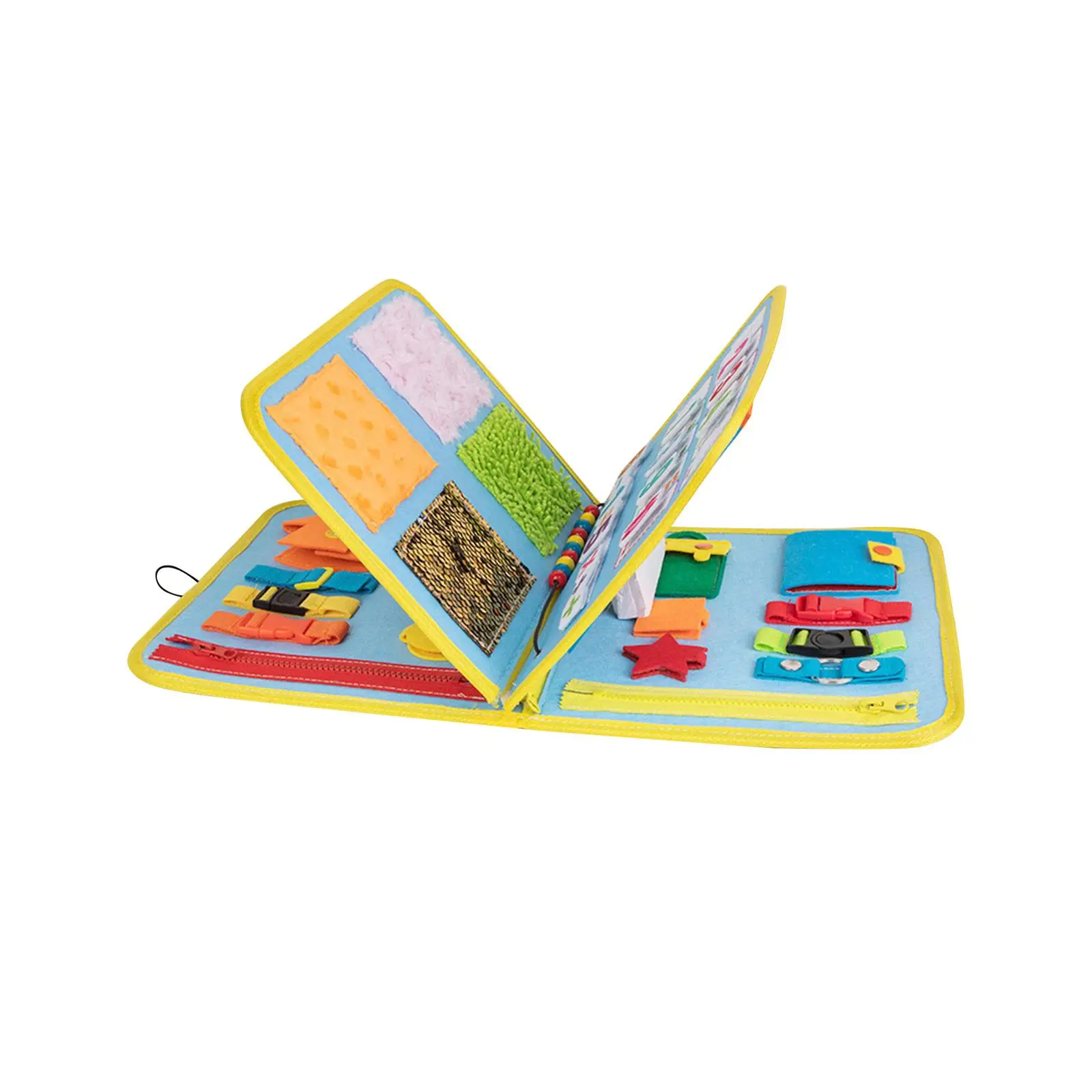

Busy Board Motor Skill Learning Activity Montessori Educational Toy Zipper