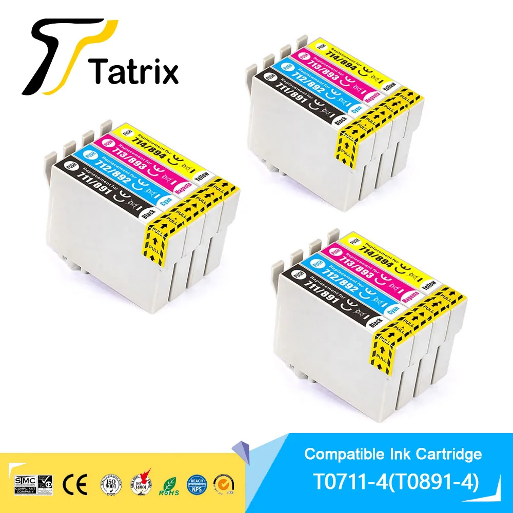 Tatrix T0711 T0715Color Совместимый картридж для принтера Epson Stylus