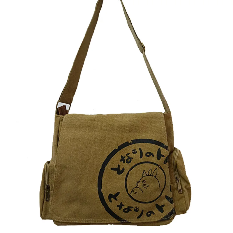 

Totoro Messenger Bag Kawaii My Neighbor Totoro Canvas Messenger Bag Shoulder Bags Large Satchels Leisure Crossbody Woomen Bag