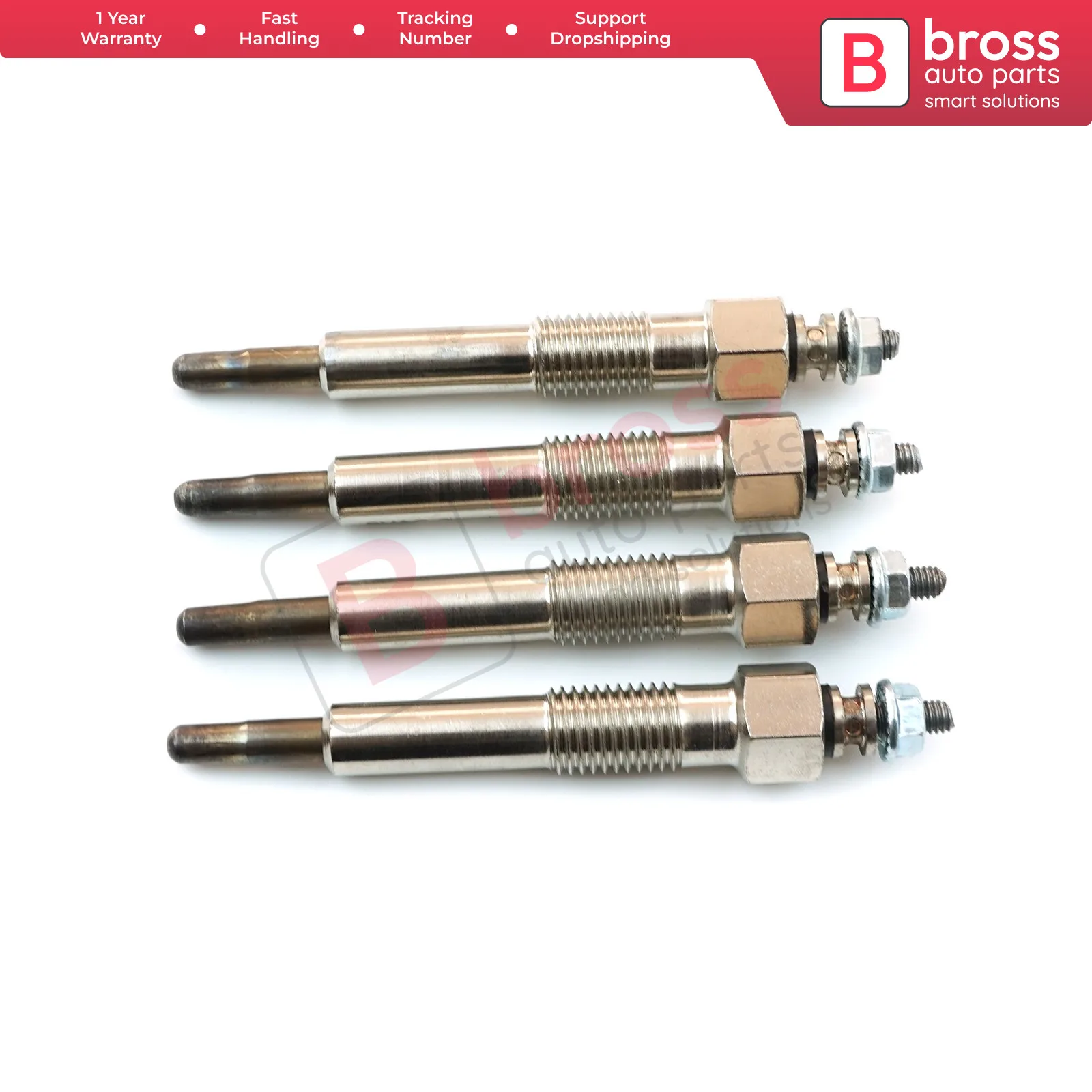 For Opel Astra F Corsa Combo Vectra A B Kadett E 1.7 1.5 Engine BGP93-1 4X Glow Plug Auxiliary Heater 11 Volt 1214085 94481972