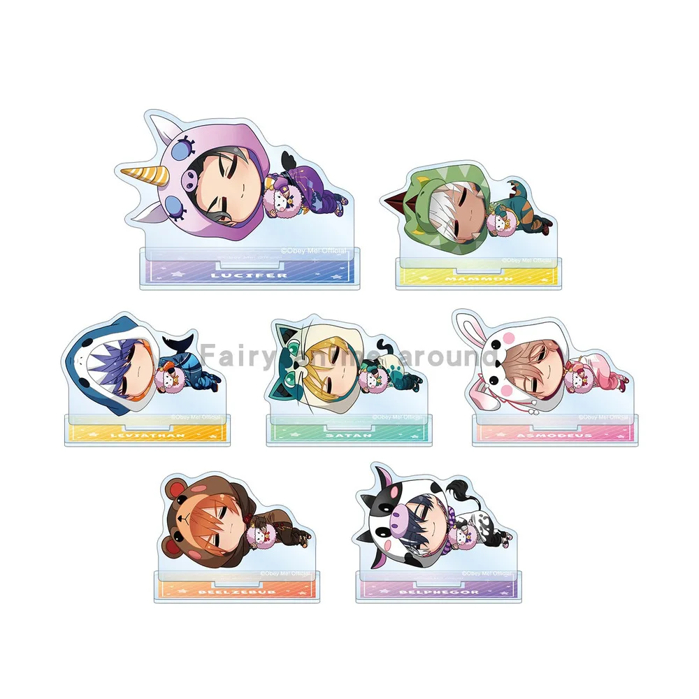Игра 2-Obey Me аниме Belphegor Люцифер Мамон Левиафан Асмодус Вельзеуб акриловая