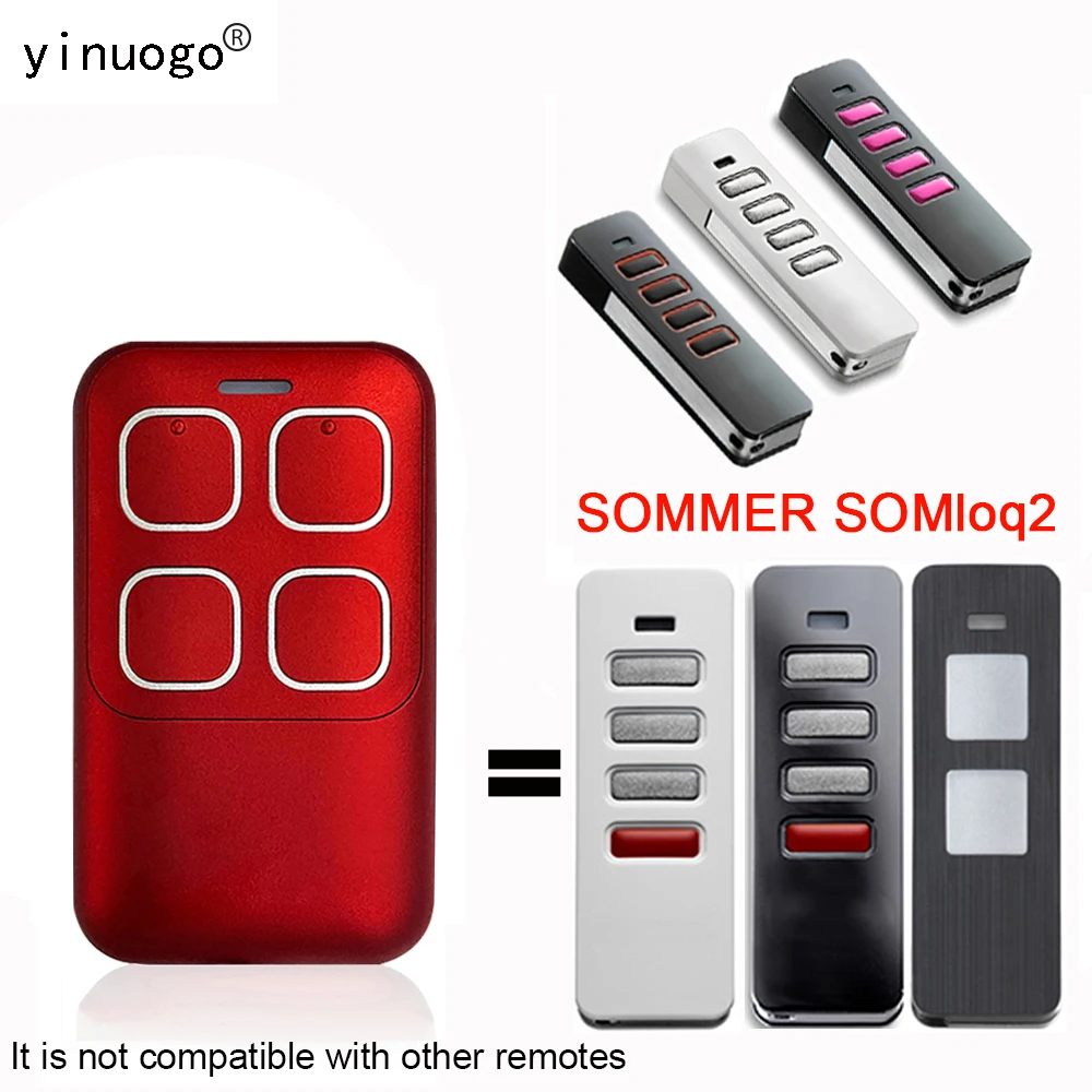 

Для SOMMER 868MHz Pearl SOMloq2 S10448-00001 4019V021 4019V000 4019V003 4019V001 пульт дистанционного управления для открывания Гаражных Дверей