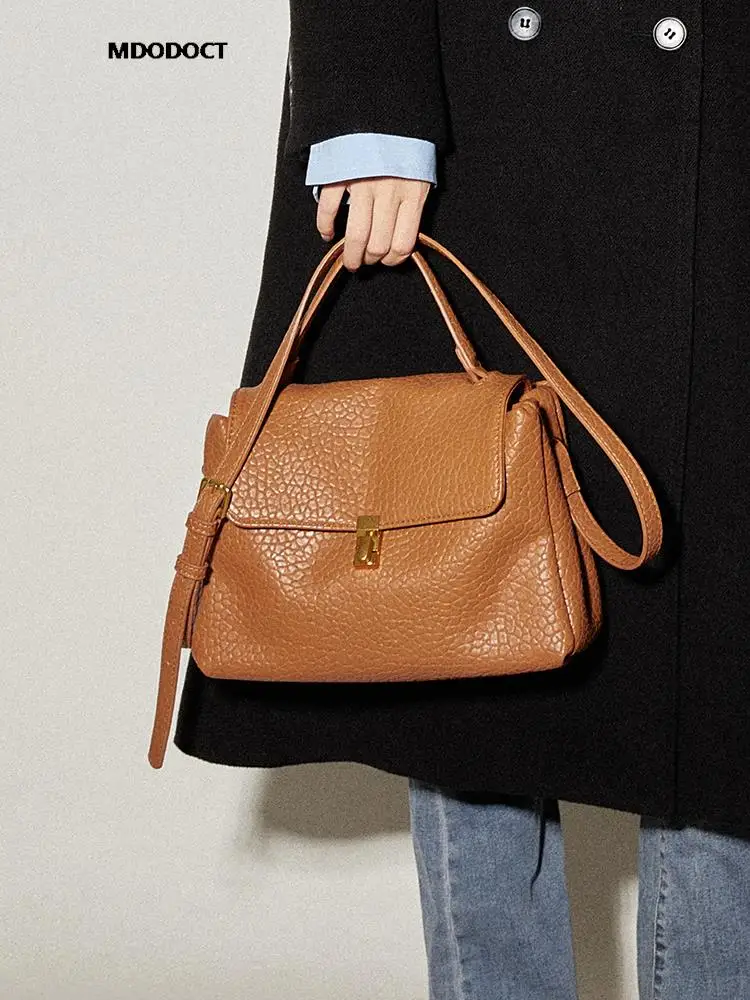 New Messenger Fashion Handbags Women 2023 Luxury Designer Soft PU Leather Crossbody Shoulder Bag Summer Classic Simple Vintage