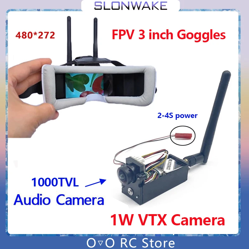 Очки виртуальной реальности с двойной антенной FPV 5 8 ГГц 40 каналов 1 Вт